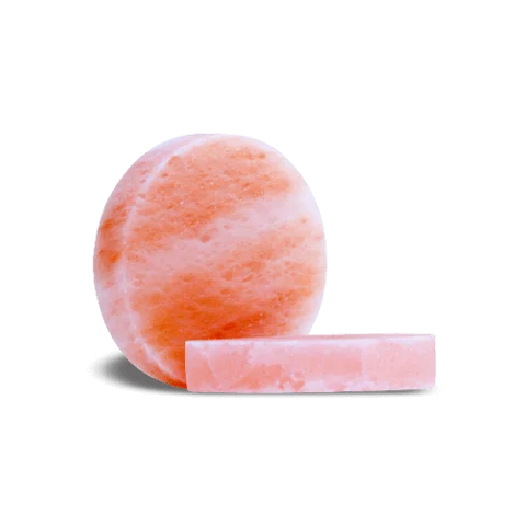 Himalayan salt block and round salt slab for cooking