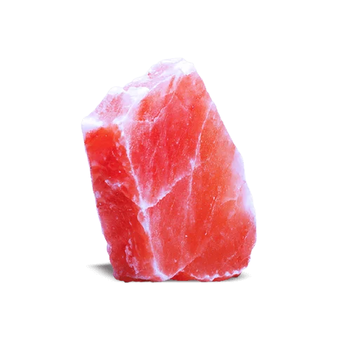 Rough-cut Himalayan salt tile block