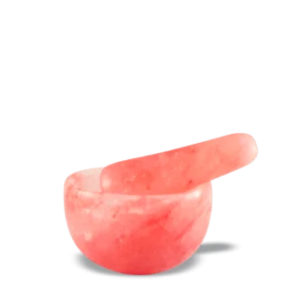 Himalayan round pink salt pestle