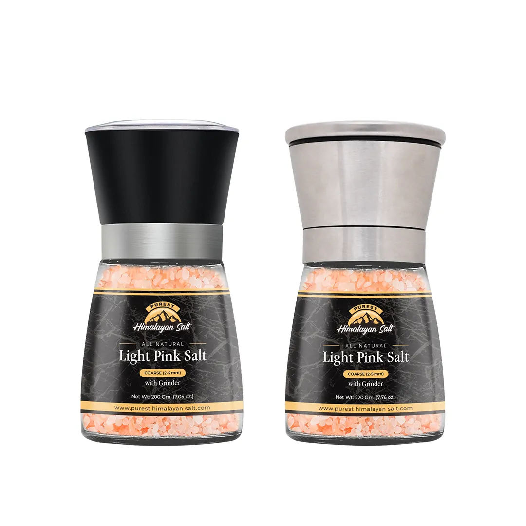 Glass mini Grinder Himalayan salt